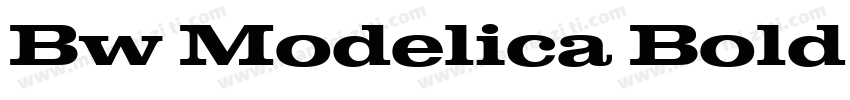 Bw Modelica Bold Exp字体转换
